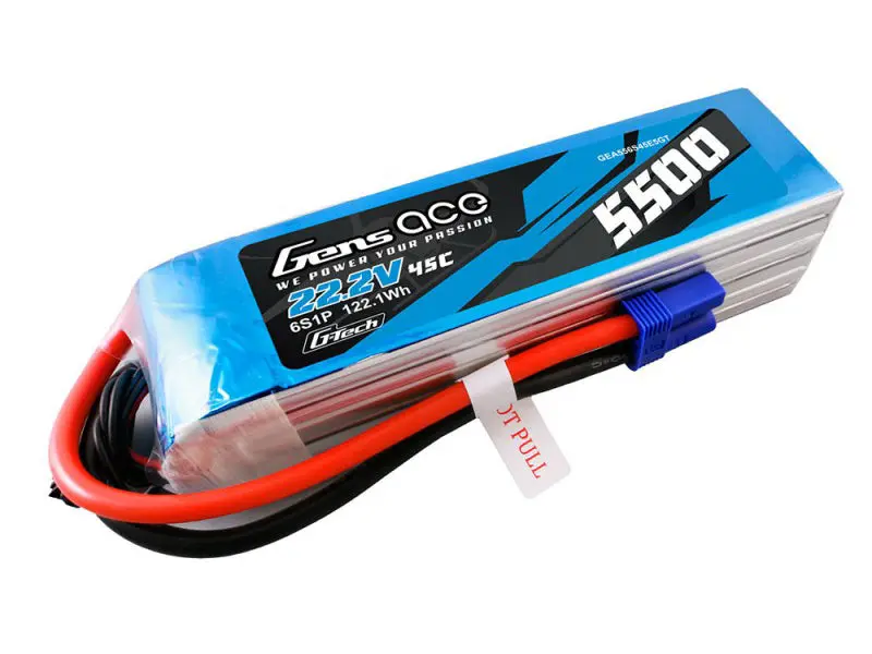 Li-Po G-Tech 6S 22.2V 5500Mah 45C With Ec5 1