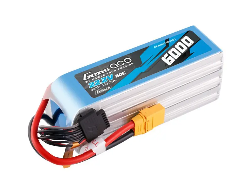 Li-Po G-Tech 6S 22.2V 6000Mah 60C With Xt90 1