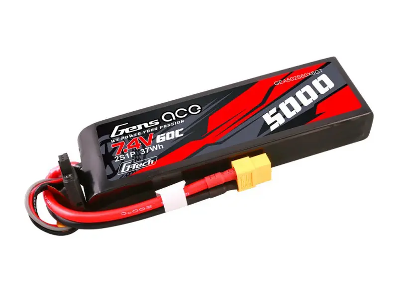 Li-Po G-Tech Car 2S 7.4V 5000Mah 60C With Xt60 1