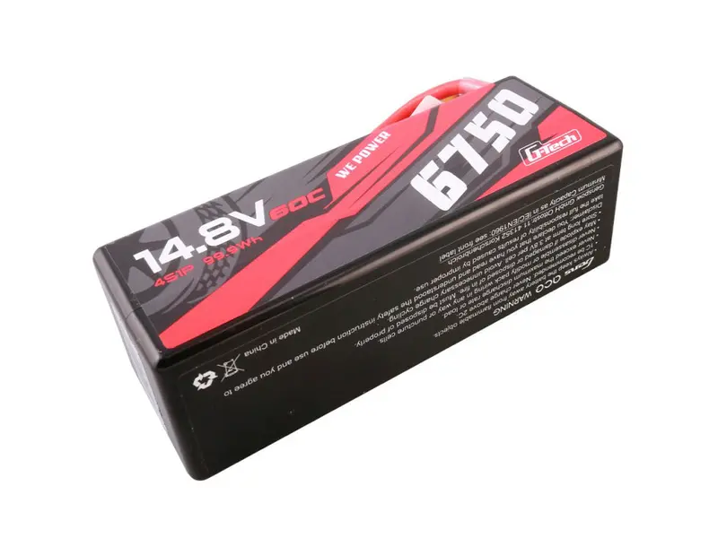 Li-Po G-Tech Car Hard Case 4S 14.8V 6750Mah 60C With Xt90 1
