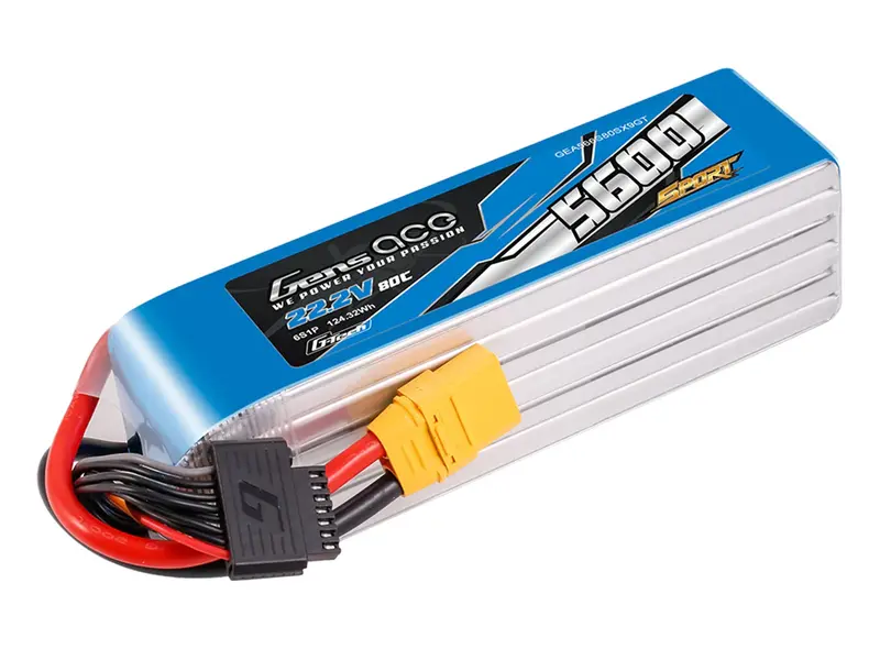 Li-Po G-Tech Sport 6S 22.2V 5600Mah 80C With Xt90 1