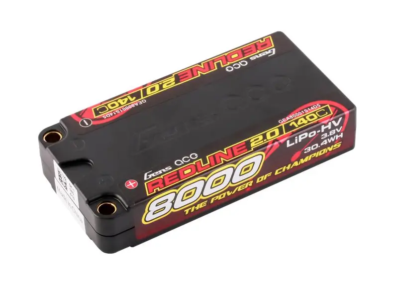 Li-Po Hv Car Hard Case 1S2p 3.8V 8000Mah 140C Rl2 Short 5Mm 1
