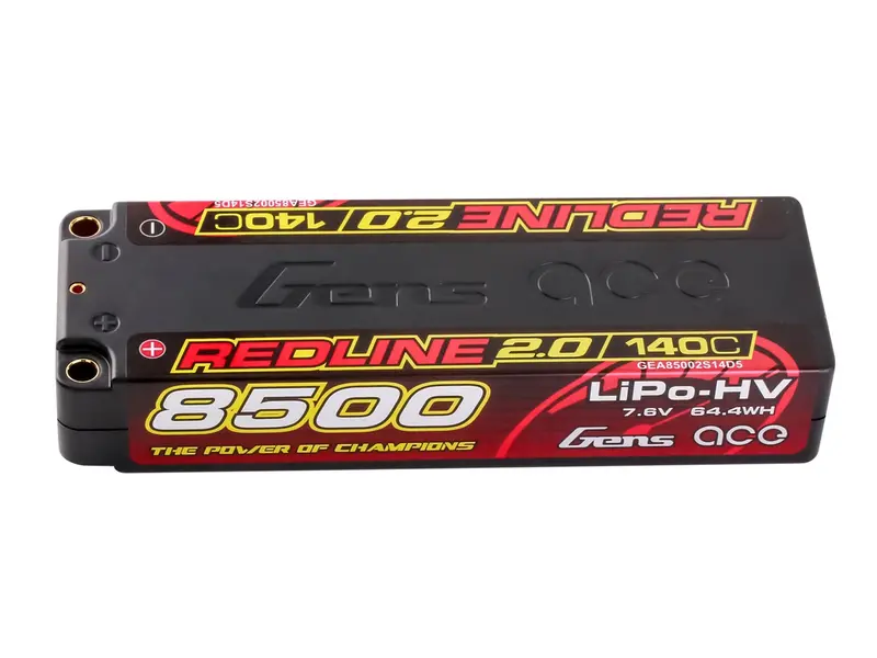 Li-Po Hv Car Hard Case 2S 7.6V 8500Mah 140C Rl2 5Mm 1