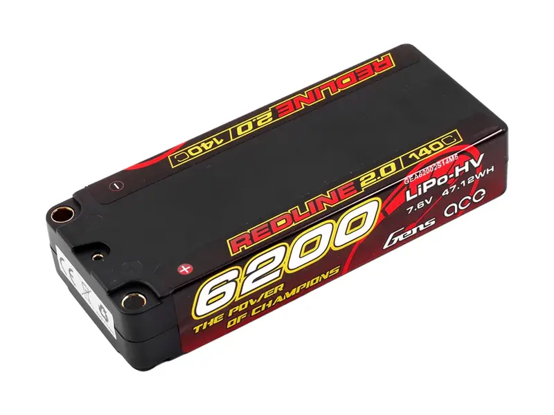 Li-Po Hv Car Hard Case 2S1p 7.4V 6200Mah 140C Rl2 With 5Mm 1