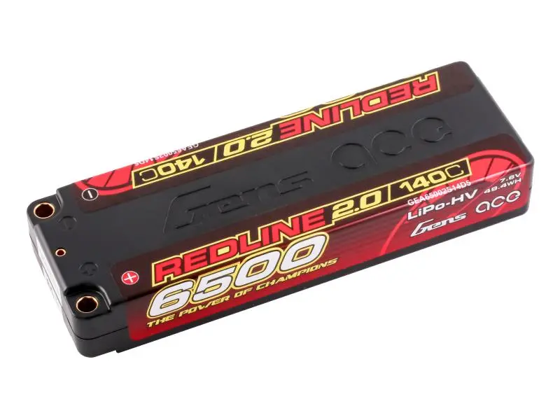 Li-Po Hv Car Hard Case 2S1p 7.6V 6500Mah 140C Rl2 With 5Mm 1