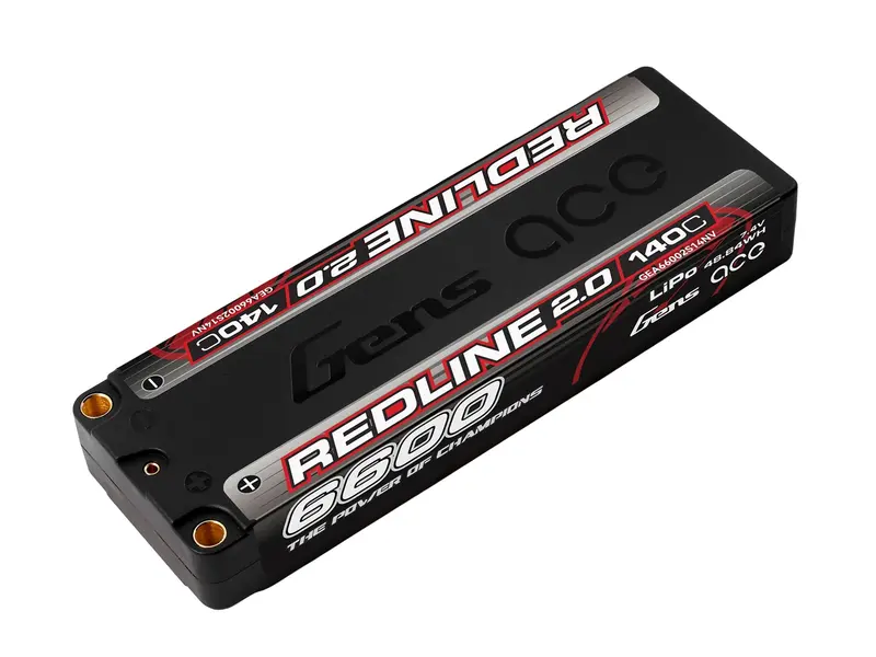 Li-Po Hv Car Hard Case 2S1p 7.6V 6600Mah 140C Rl2 With 5Mm 1