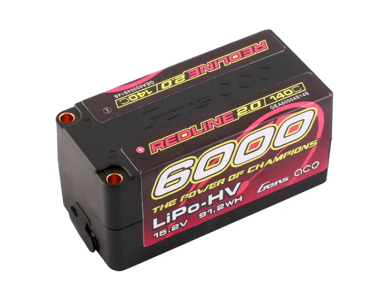 Li-Po Hv Car Hard Case 4S2p 15.2V 6000Mah 140C Rl2 With 5Mm 1