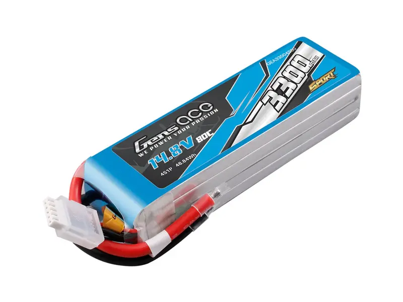 Li-Po Sport 4S 14.8V 3300Mah 80C With No Plug 1