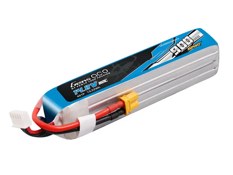 Li-Po Sport 4S 14.8V 900Mah 80C With Xt30 1