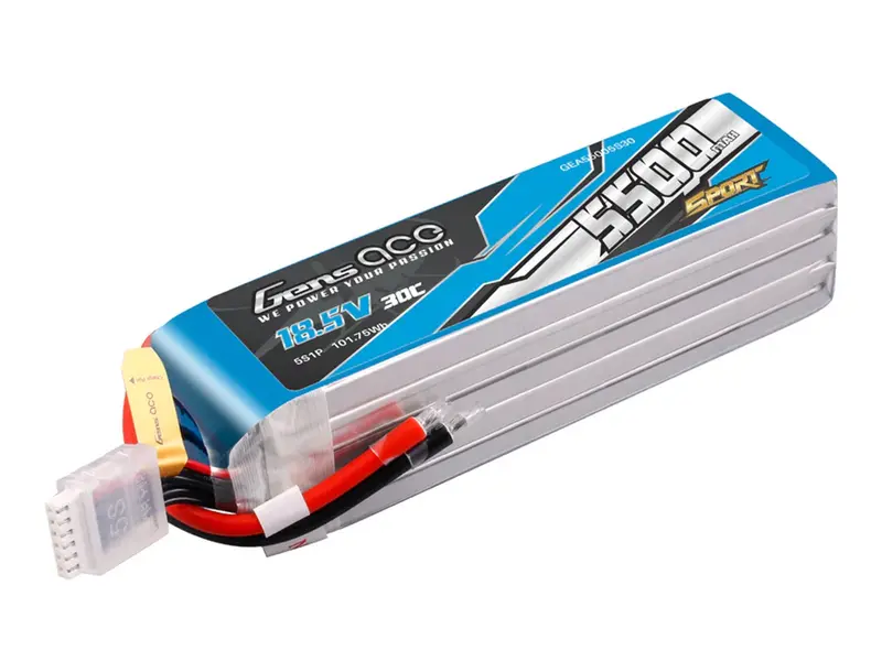 Li-Po Sport 5S 18.5V 5500Mah 30C With No Plug 1