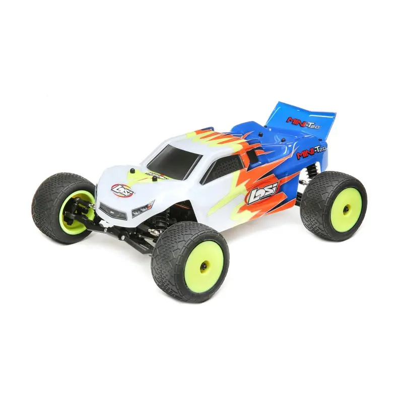 Losi Mini-T 2.0 Brushed 1/18 2Wd Truck Rtr, Blue/White, Los01015t2 1