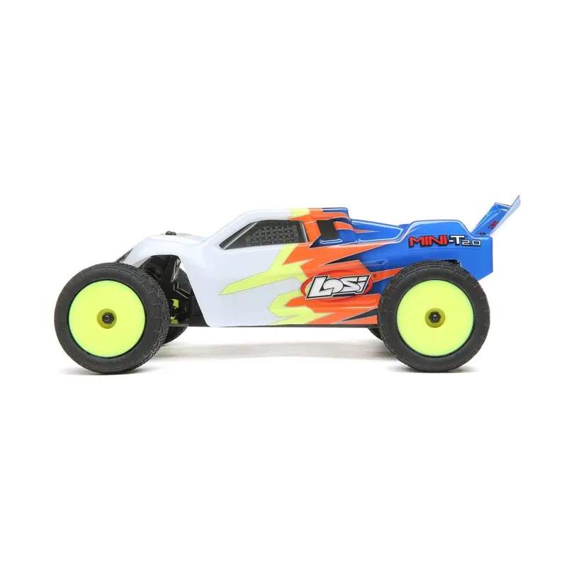 Losi Mini-T 2.0 Brushed 1/18 2Wd Truck Rtr, Blue/White, Los01015t2 2