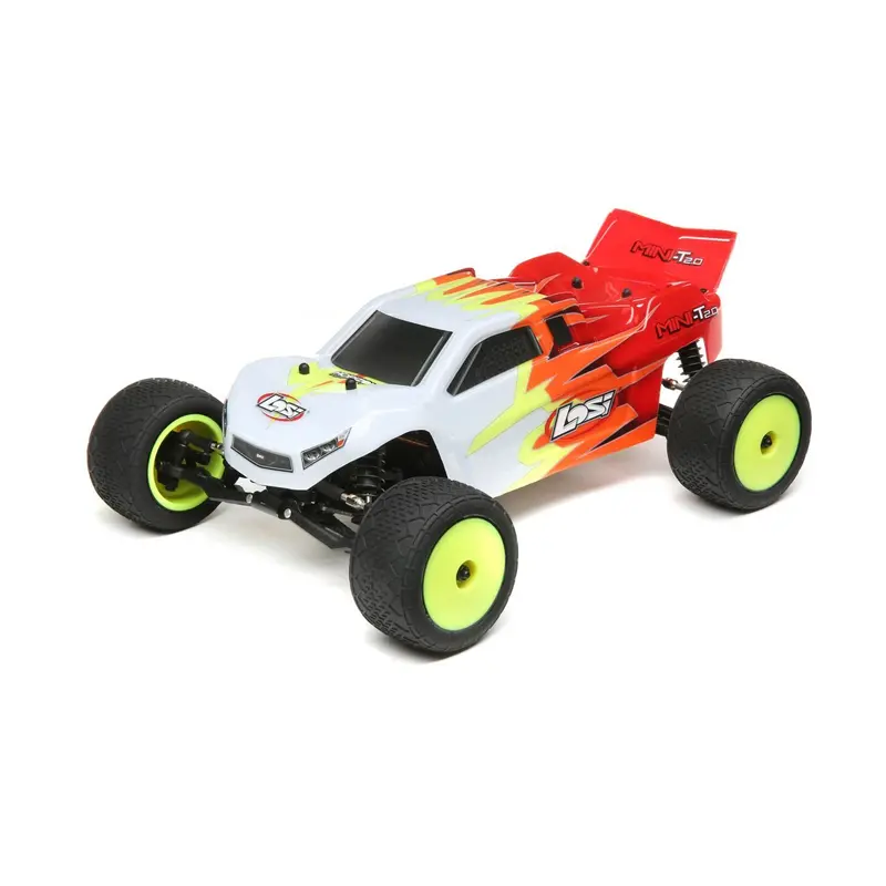 Losi Mini-T 2.0 Brushed 1/18 2Wd Truck Rtr, Red/White, Los01015t1 1