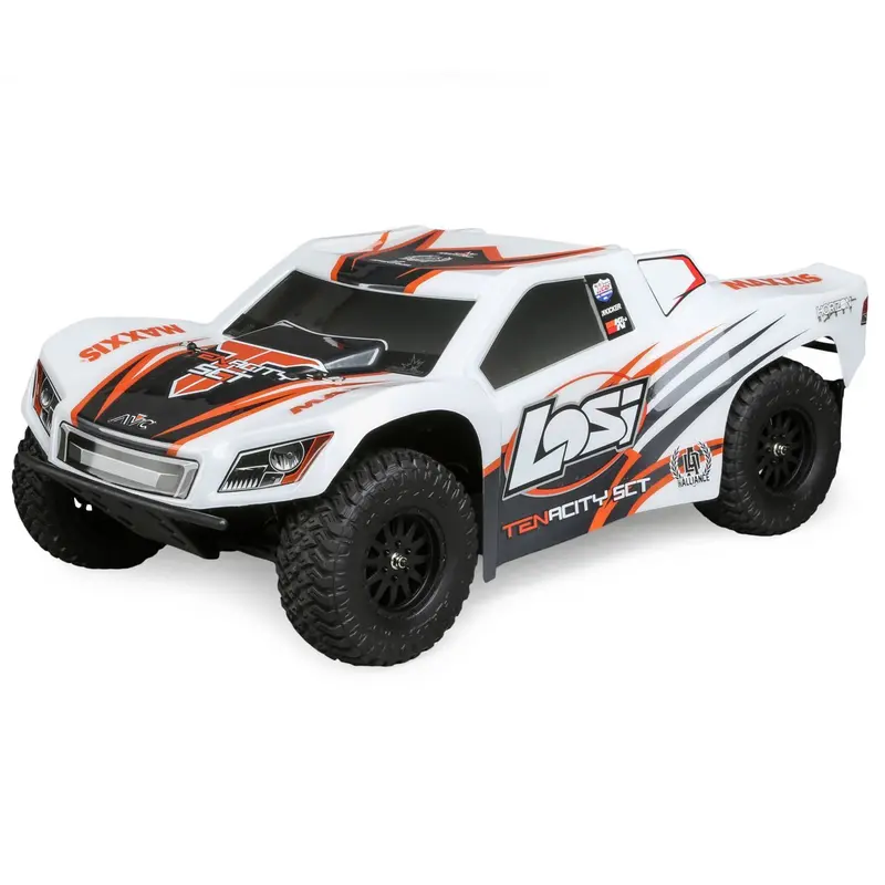 Losi Tenacity Sct 1/10 4Wd Rtr, White/Orange, Los03010t2 1