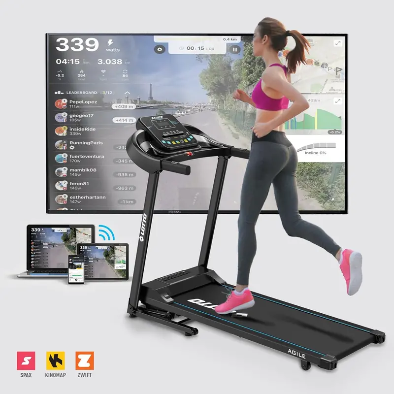 Lotto Elektrisches Laufband Agile Automatische Neigung Klappbar Bluetooth 1
