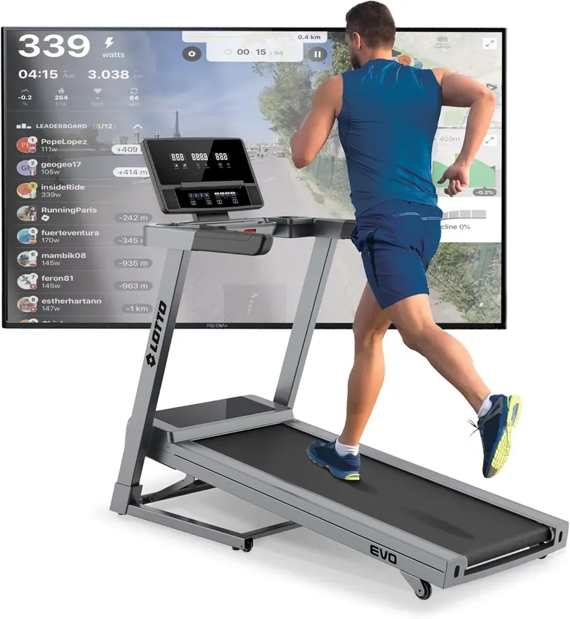 Lotto Evo Laufband Klappbar Elektrisch Bis 100 Kg Bluetooth 1-16 Km/H 125X45cm 1