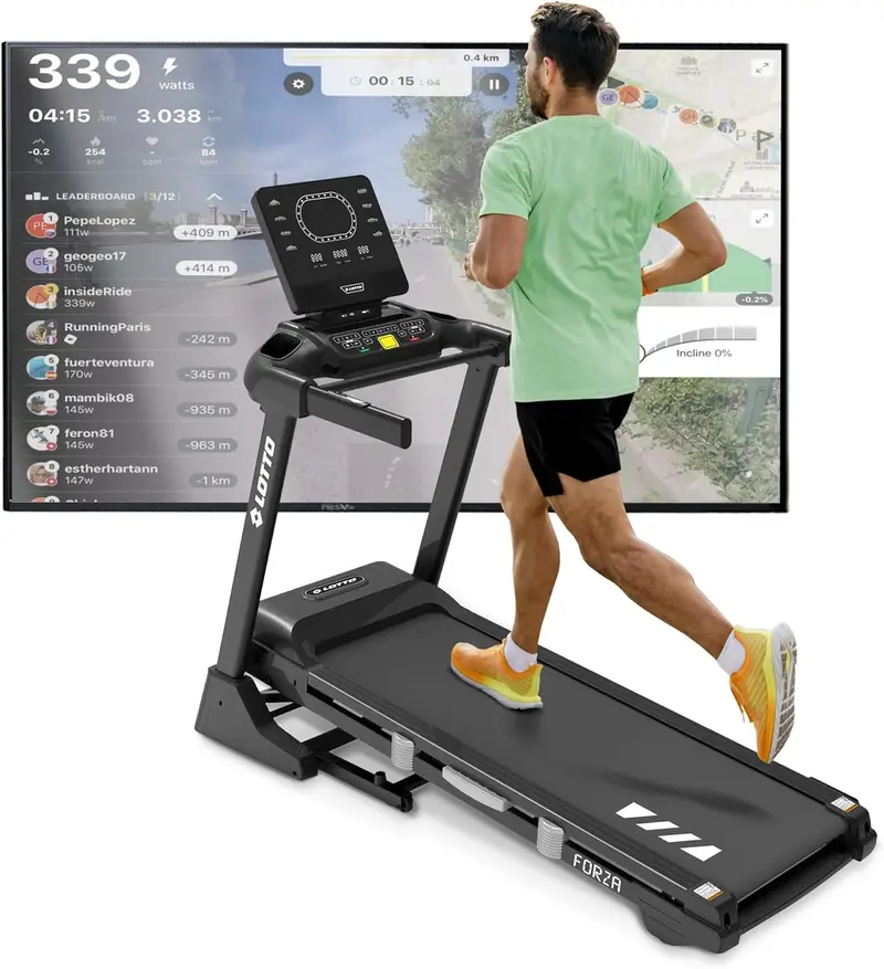 Lotto Forza Laufband Klappbar Elektrisch Bis 120 Kg Bluetooth 1-18Km/H 140X48cm 1