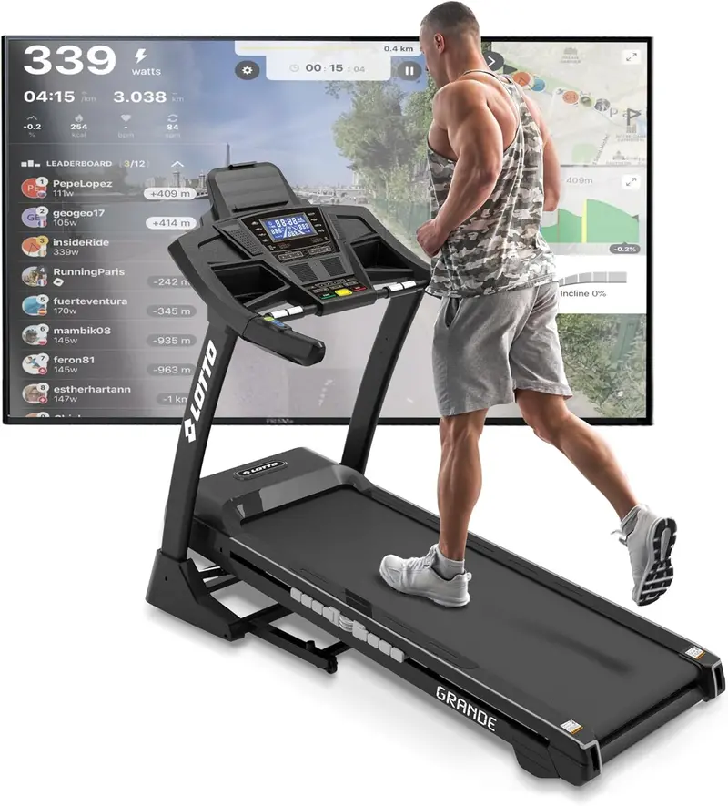 Lotto Grande Laufband Klappbar Elektrisch Bis 120 Kg Bluetooth 1-20 Km/H 150X51 Cm 1