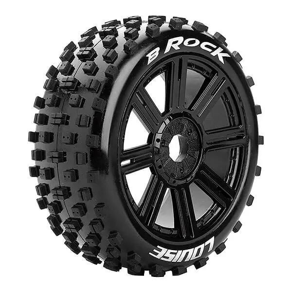 Louise Rc B-Rock 1/8 Fr/Rr Soft Hex 17Mm Spoke Black 1