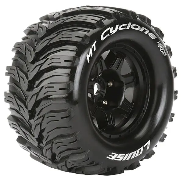 Louise Rc Mt-Cyclone 1/8 Sport 0" Offset Hex 17Mm Black 1