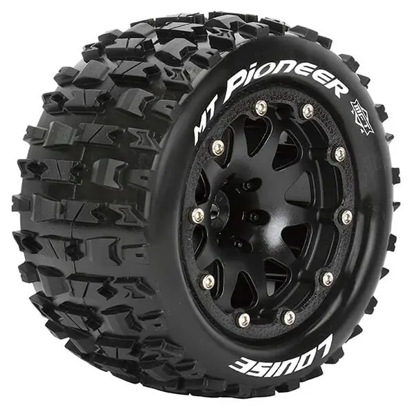 Louise Rc Mt-Pioneer 1/10 Soft Bead-Lock/0 Offset Hex 12Mm Black 1