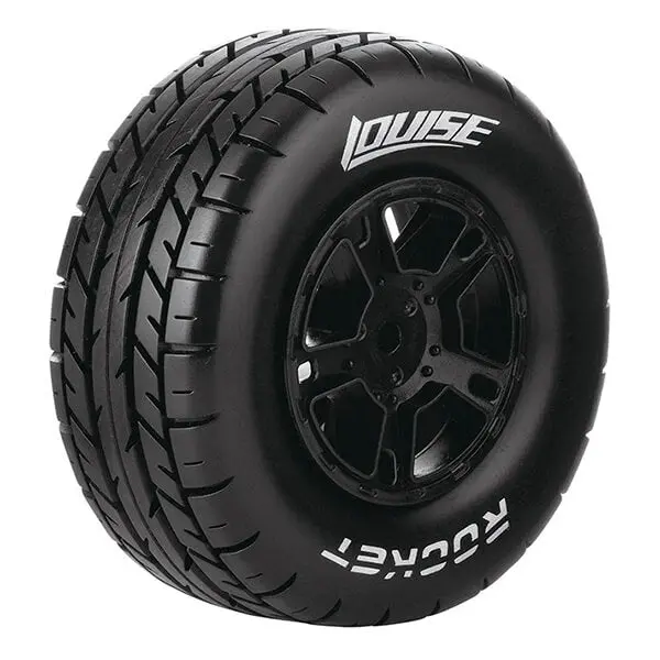 Louise Rc Sc-Rocket 1/10 Rr Soft Slash Rr , Slash 4*4 F/R Black 1