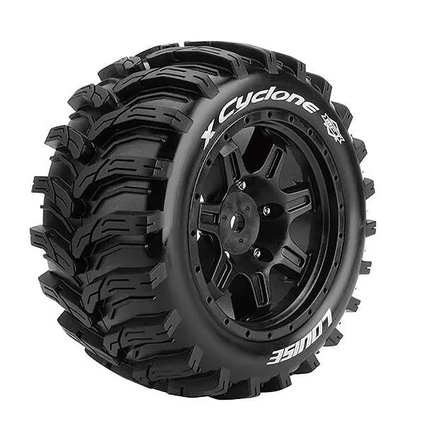 Louise Rc X-Cyclone Black Mounted X-Maxx Hex 24Mm 1
