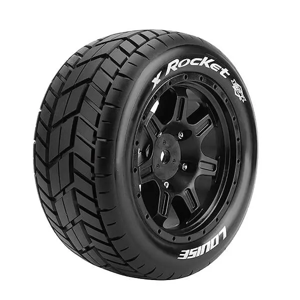Louise Rc X-Rocket Black Mounted X-Maxx Hex 24Mm 1