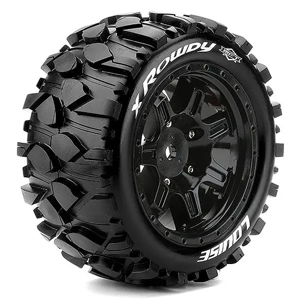 Louise Rc X-Rowdy Black Xmaxx Mounted 24Mm Hex 1