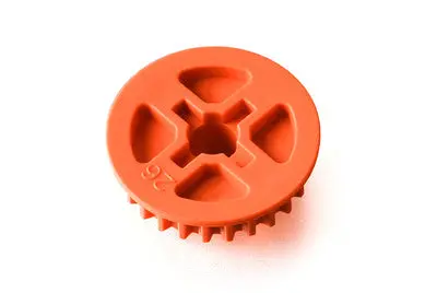 Low Friction Composite Belt Pulley 26T - Mid-Side - Graphite 1
