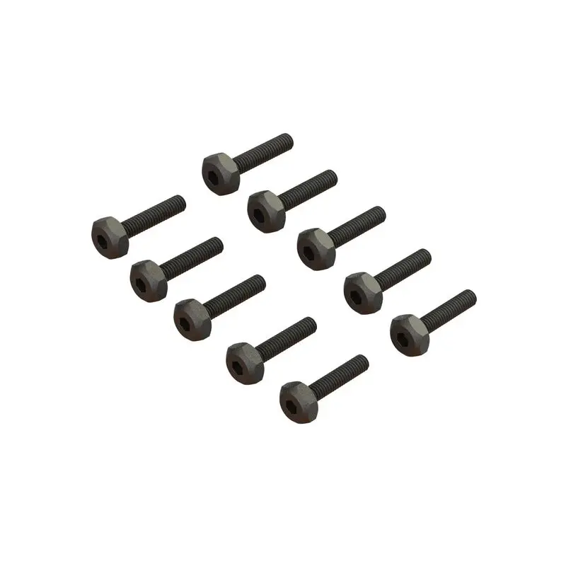 M2.5X12mm 5.5Mm Hex Head (10): Grom, Nascar, Ara702019 1