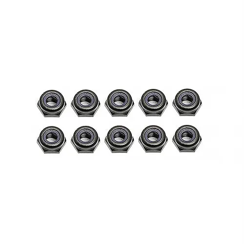 M3 Low Profile Locknuts, Black (10Pcs), Asc-25219 1