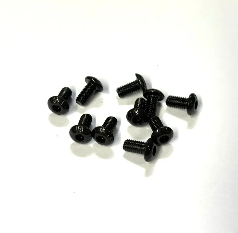 M3 X 6Mm Button Head Screws (Black Steel) Set Of 10, Vrc-8303 1