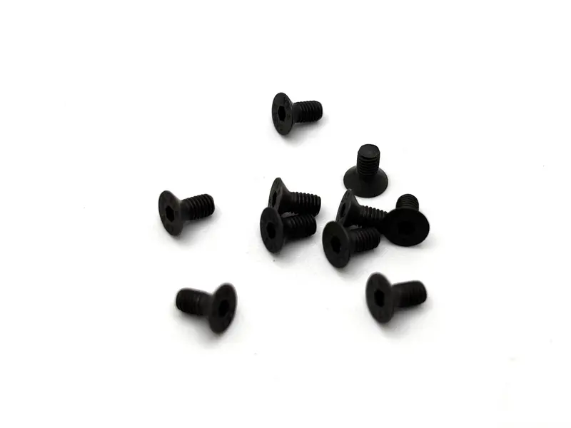 M3 X 6Mm Flat Head Socket Screws (Black Steel) (10), Vrc-8310 1