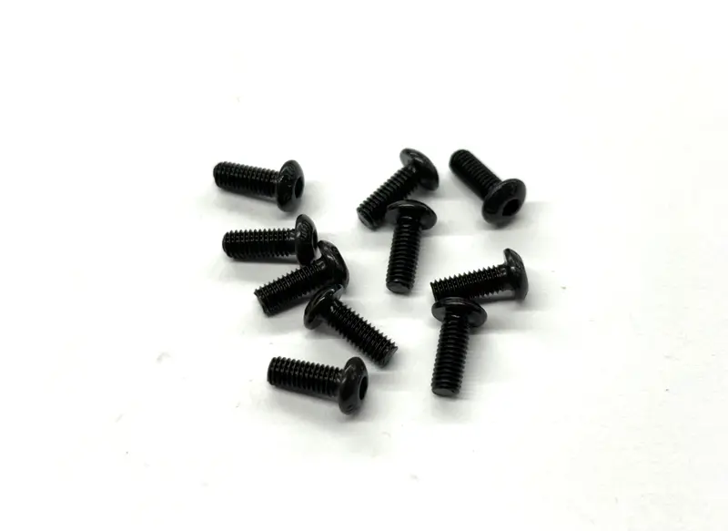M3 X 8Mm Button Head Screws (Black Steel) Set Of 10, Vrc-8304 1