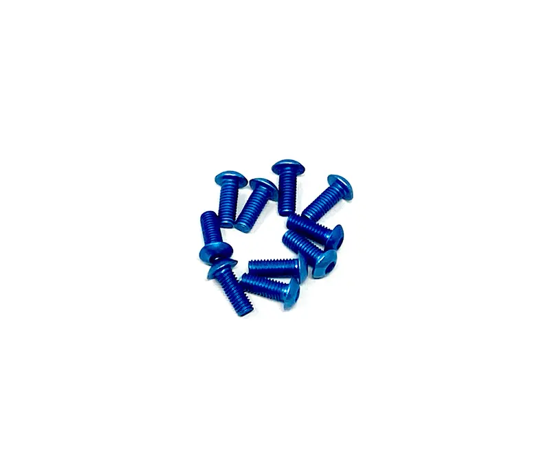 M3 X 8Mm Button Head Socket Screws - Aluminum 1