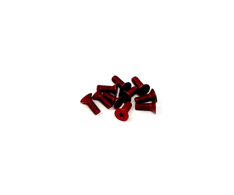 M3 X 8Mm Flat Head Socket Screws - Aluminum 2