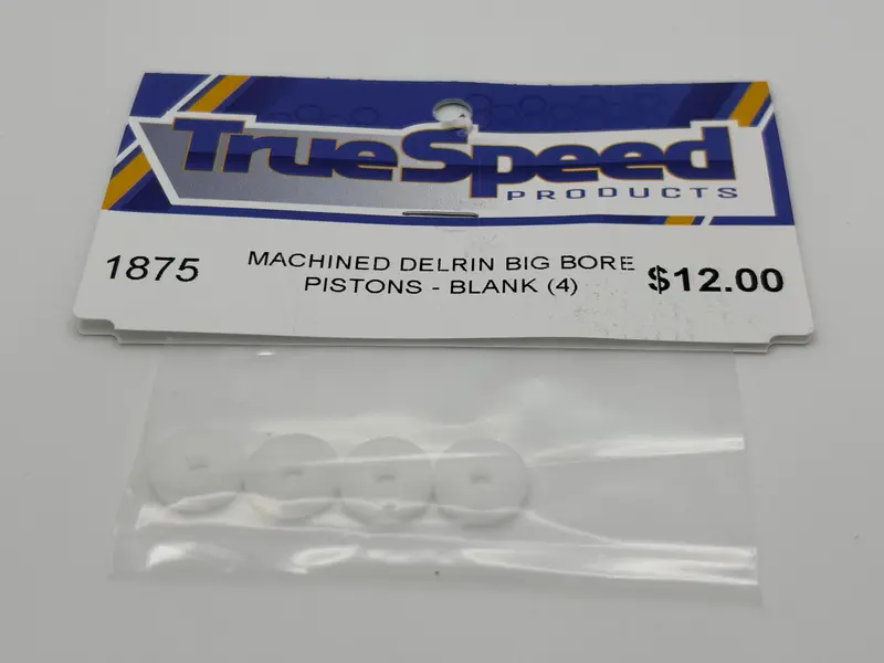 Machined Delrin Big Bore Piston Set - Blank (4) Cw-1875 1