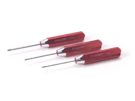 Machined Hex Driver Metric Set, Red 1