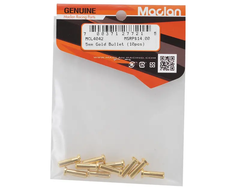 Maclan Max Current 5Mm Gold Bullet Connectors (10 Pcs), Mcl4042 1