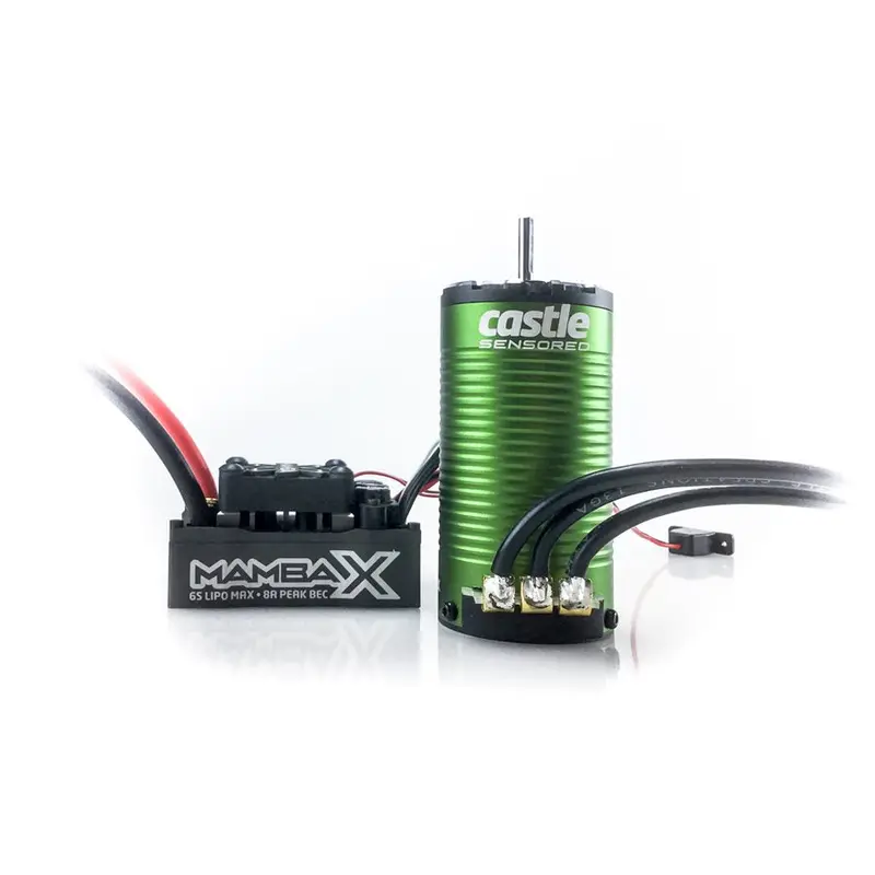 Mamba X Sct,  Sensored, 25.2V Wp Esc & 1415-2400Kv Combo 1