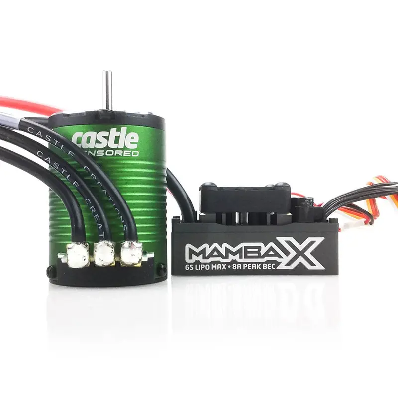 Mamba X,  Sensored, 25.2V Wp Esc & 1406-6900Kv Combo 1