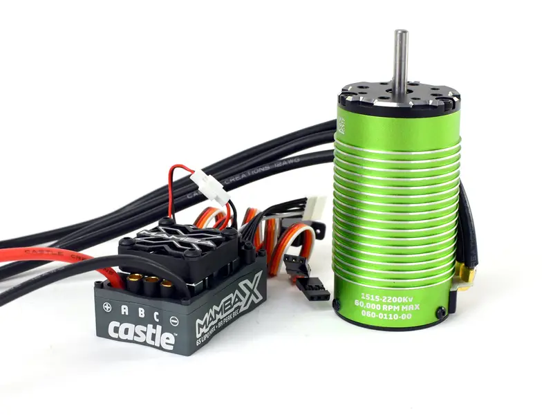 Mamba X, Sensored, 25.2V Wp Esc & 1515-2200Kv V2 Combo 1