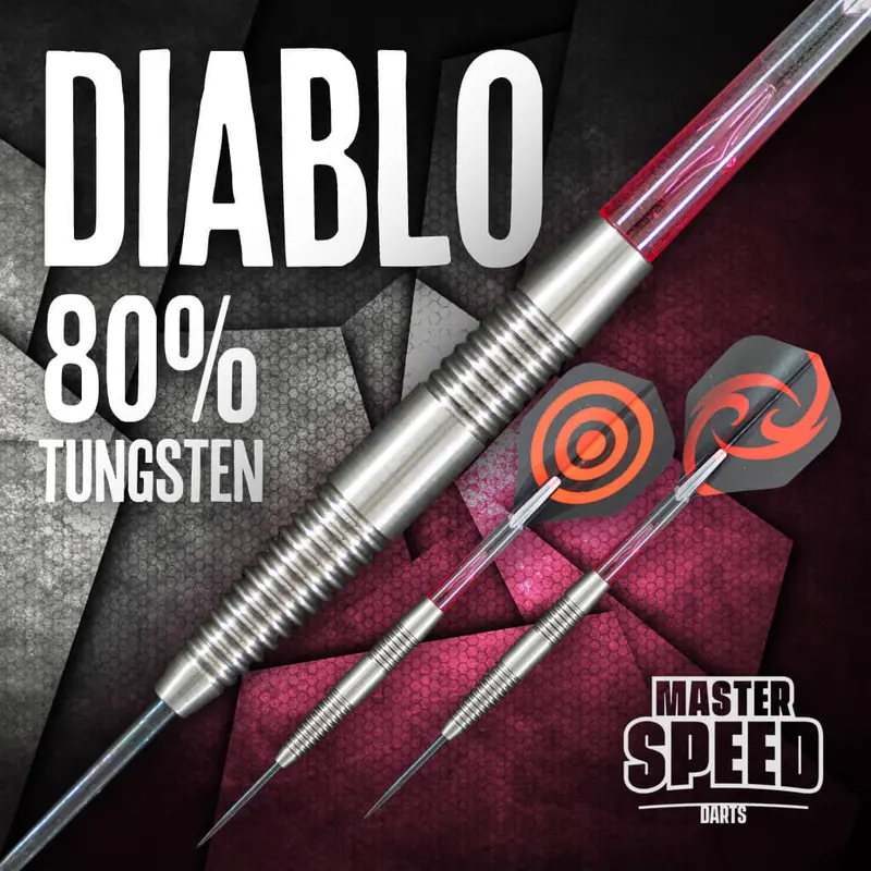 Master Speed Diablo 80% Tungsten Steel Tip Darts 1