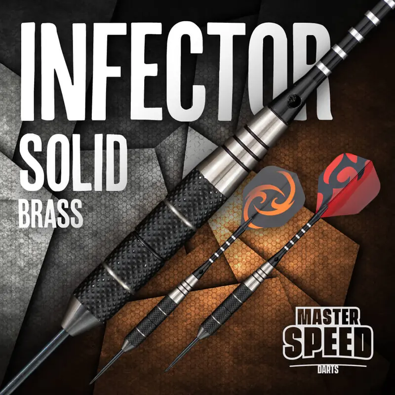 Master Speed Infector Brass Steel Tip Darts 1