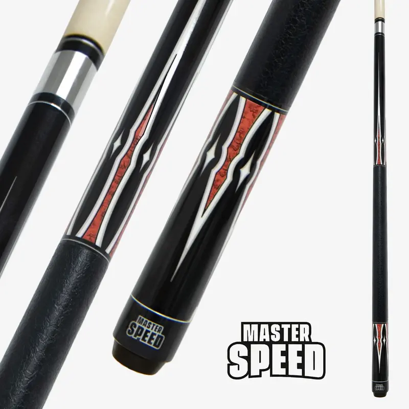 Master Speed Pool Cue Ol23-1 Red 58'' 13Mm 1