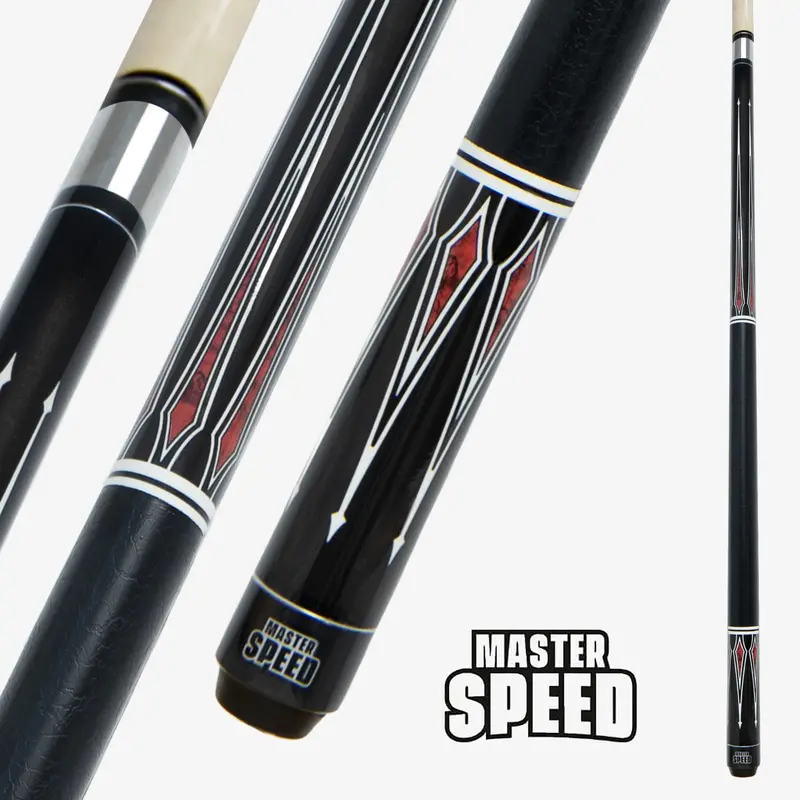 Master Speed Pool Cue Ol23-2 Red 58'' 13Mm 1