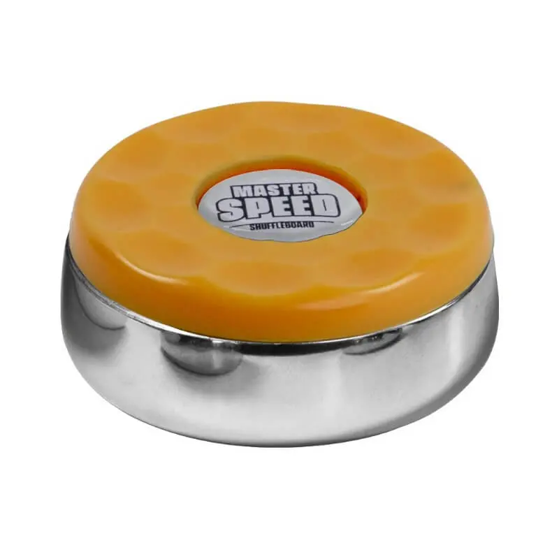 Master Speed Shuffleboard Stainless Steel Rock - Yellow 1