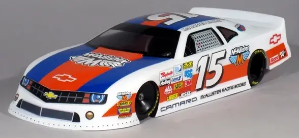 Mcallister Racing Asa Style Camaro Latemodel Body Oval Asa W/Decals, Mca-273 1