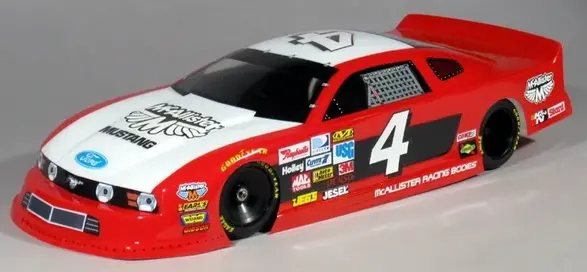 Mcallister Racing Asa Style Mustang Latemodel Body Oval W/Decals, Mca-272 1